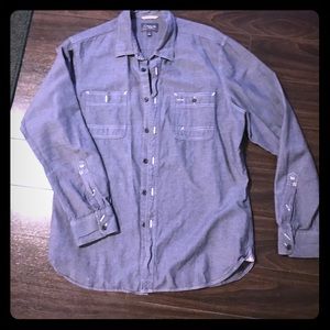 Men’s Wallin classic blue button down